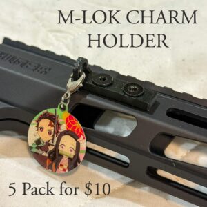 M-LOK Charm Holder 5-Pack: PETG Accessory Mount for Rifle/Airsoft