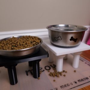 Flat Raised Pet Bowl Stand